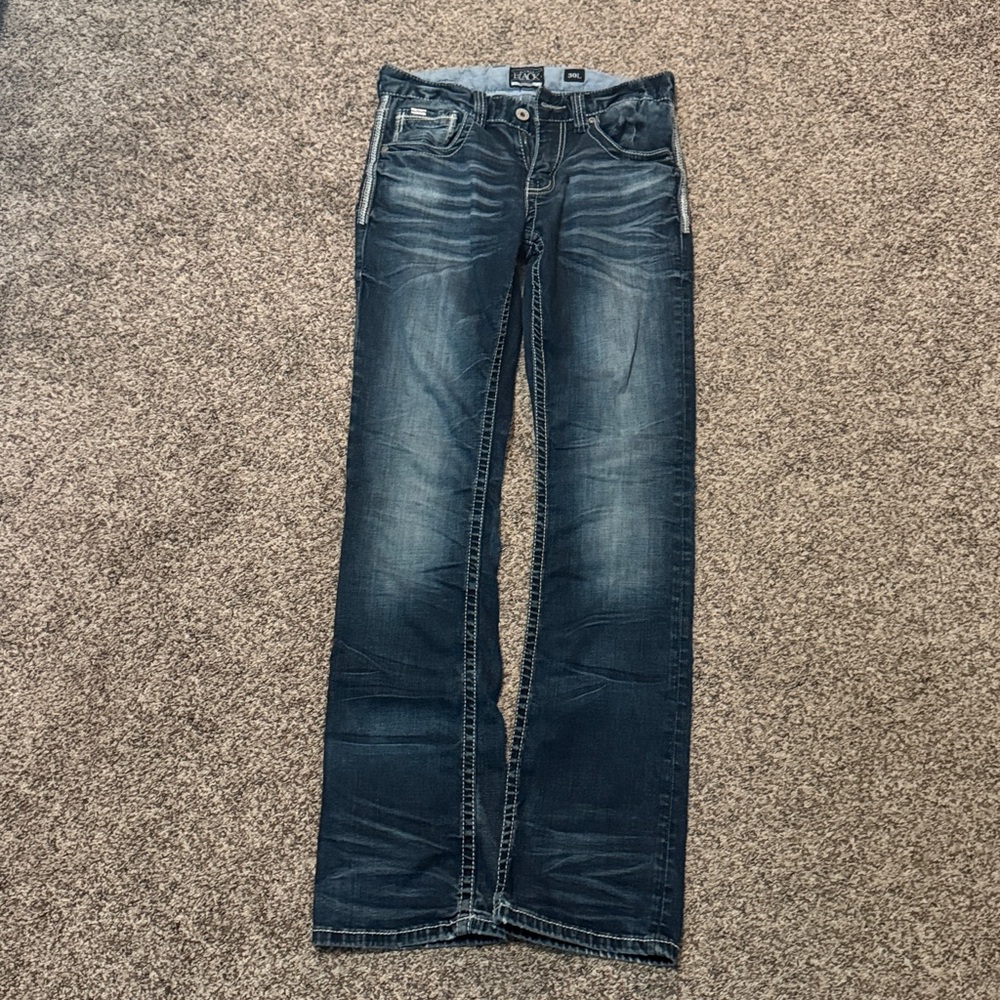 Buckle Black Bootleg Jeans 30L